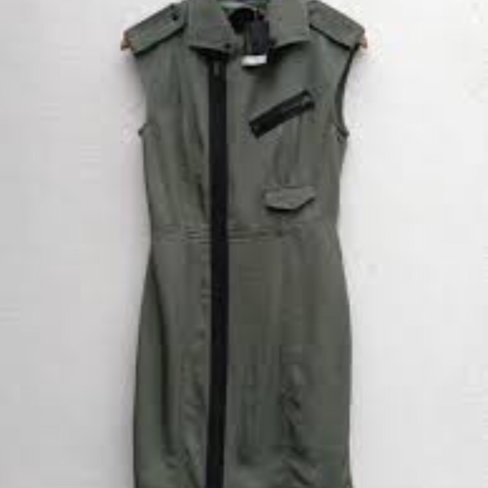 Alexander Wang Army Green Dress